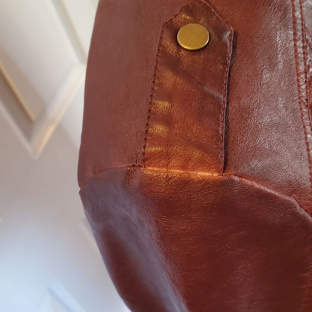 Coffee shop faux leather jacket - Picture 4 of 8